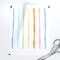 Rainbow Stripes Pastel Modern Abstract Colorful Lines Soft Watercolor Custom Pre-pasted Wallpaper by Spoonflower Pre-Pasted Wallpaper 2FT Wide